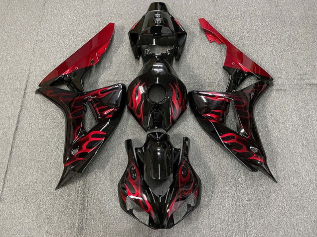 Gloss Red Flame 06-07 CBR1000RR Fairings