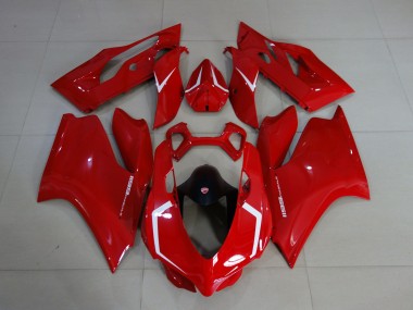 Gloss Red & White 11-14 Ducati 1199 Fairings