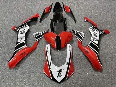 Gloss Red & White 15-19 R1 Fairings