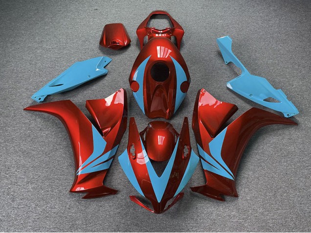 Gloss Red and Light Blue 12-16 CBR1000RR Fairings