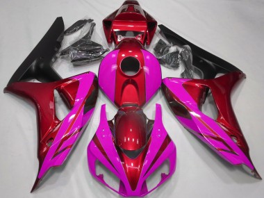 Gloss Red and Pink 06-07 CBR1000RR Fairings