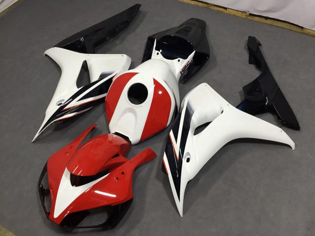 Gloss Red and White 06-07 CBR1000RR Fairings