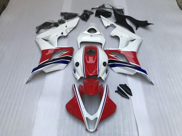 Gloss Red and White 07-08 CBR600RR Fairings