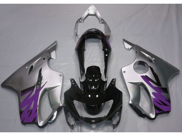 Gloss Silver & Purple 99-00 CBR600 F4 Fairings