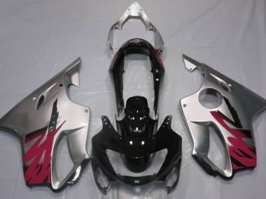 Gloss Silver & Red 99-00 CBR600 F4 Fairings