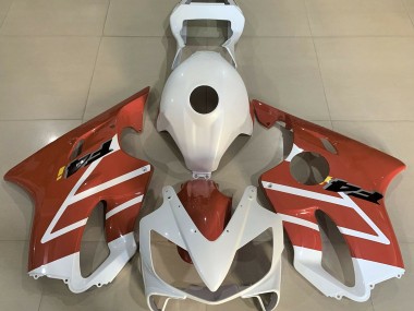 Gloss White and Orange 01-03 CBR600 F4i Fairings