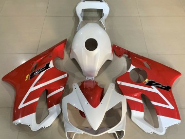 Gloss White and Red 01-03 CBR600 F4i Fairings