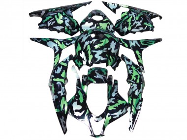 Green Snow Camo 09-12 CBR600RR Fairings