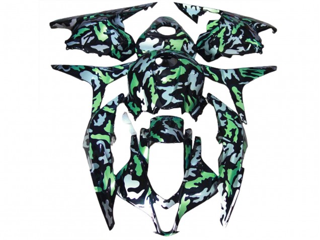 Green Snow Camo 09-12 CBR600RR Fairings