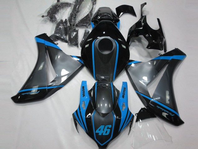 Grey Motul & Light Blue 08-11 CBR1000RR Fairings