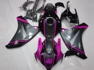 Grey Motul & Pink 08-11 CBR1000RR Fairings