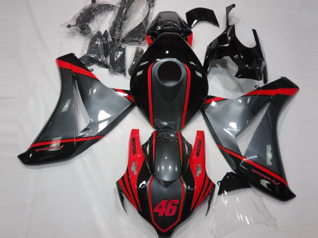 Grey Motul & Red 08-11 CBR1000RR Fairings