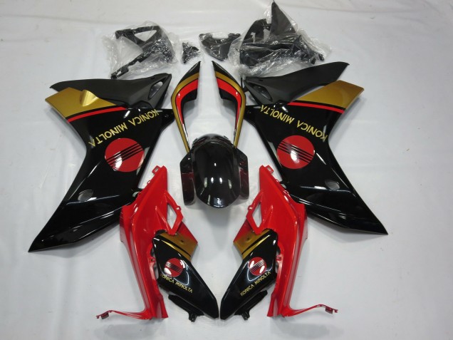 KM Red Black and Gold 11-12 CBR600F Fairings