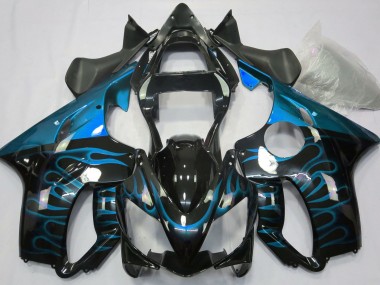 Light Blue Flame 01-03 CBR600 F4i Fairings