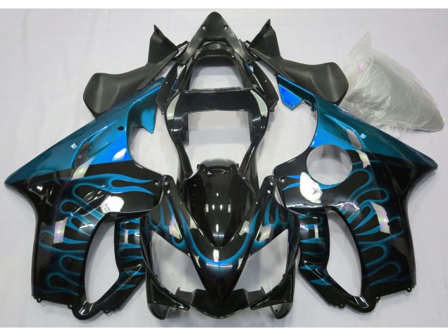 Light Blue Flame 01-03 CBR600 F4i Fairings