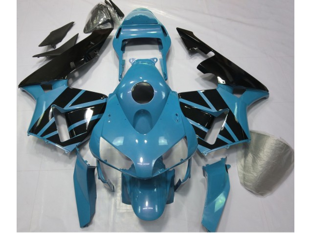 Light Blue & Gloss Black 03-04 CBR600RR Fairings