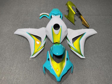 Light Blue and Gold 08-11 CBR1000RR Fairings