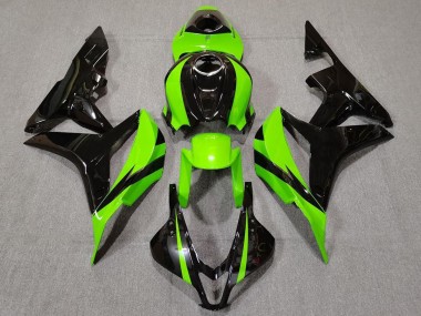 Lime Green and Black 07-08 CBR600RR Fairings