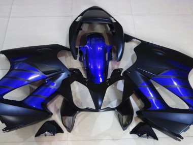 Matte Black & Blue 02-12 VFR800 Fairings