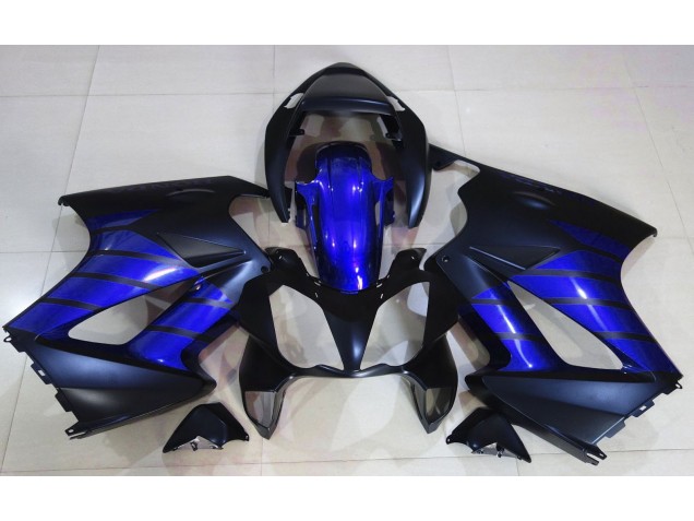 Matte Black & Blue 02-12 VFR800 Fairings