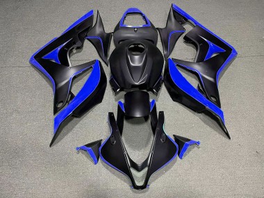 Matte Black & Blue 07-08 CBR600RR Fairings