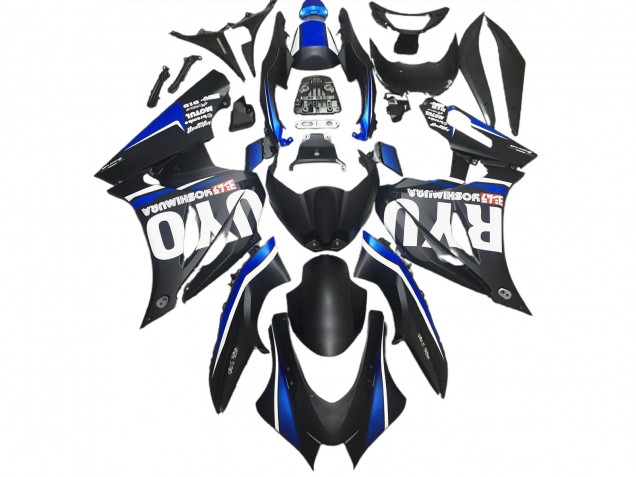 Matte Black & Blue 17-23 GSXR 1000 Fairings