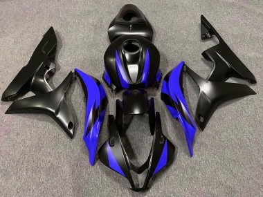 Matte Black & Blue Design 07-08 CBR600RR Fairings