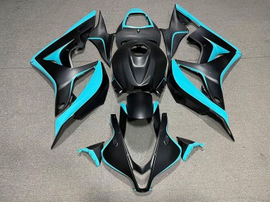 Matte Black & Cyan 07-08 CBR600RR Fairings