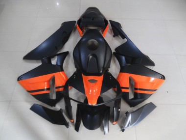 Matte Black & Gloss Orange 05-06 CBR600RR Fairings