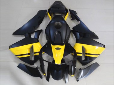 Matte Black & Gloss Yellow 05-06 CBR600RR Fairings