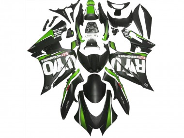 Matte Black & Green 17-23 GSXR 1000 Fairings