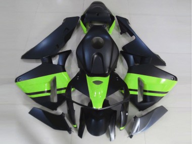 Matte Black & Light Green 05-06 CBR600RR Fairings