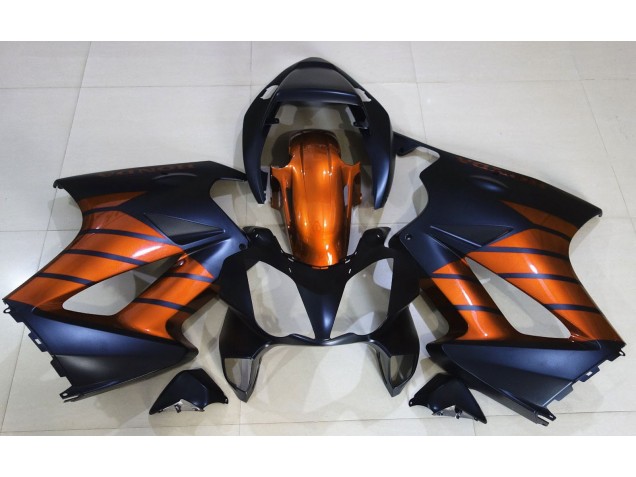 Matte Black & Orange 02-12 VFR800 Fairings