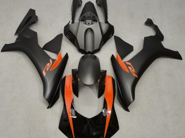 Matte Black & Orange 15-19 R1 Fairings