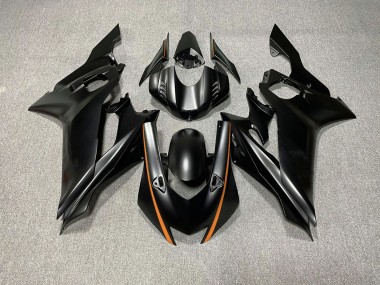 Matte Black & Orange Accents 17-21 R6 Fairings