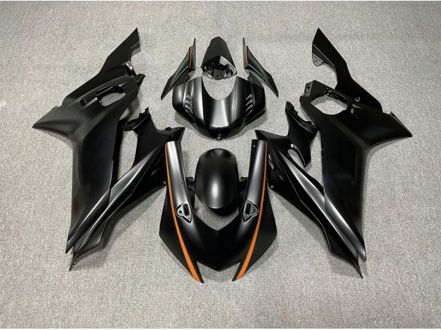 Matte Black & Orange Accents 17-21 R6 Fairings