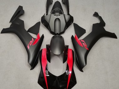 Matte Black & Pearl Red 15-19 R1 Fairings