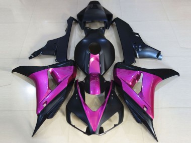 Matte Black & Pink 06-07 CBR1000RR Fairings