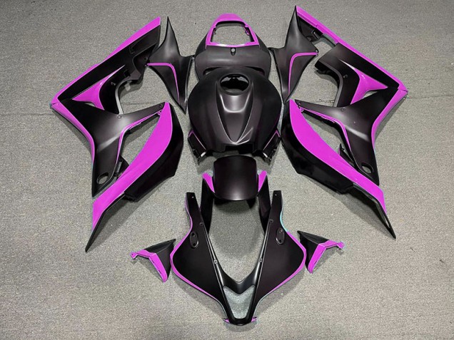 Matte Black & Pink 07-08 CBR600RR Fairings