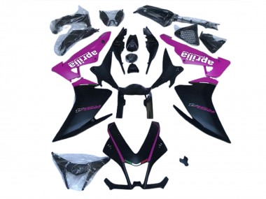 Matte Black & Pink 10-15 RSV4 1000 Fairings