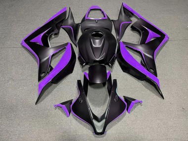 Matte Black & Purple 07-08 CBR600RR Fairings