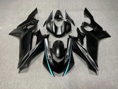 Matte Black & Teal Accents 17-21 R6 Fairings