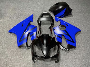 Matte Black and Blue 01-03 CBR600 F4i Fairings