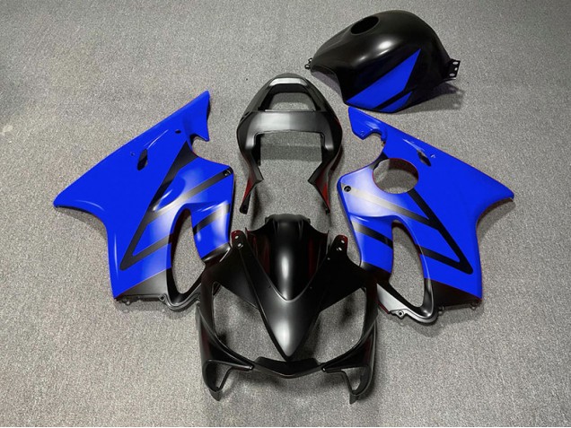 Matte Black and Blue 01-03 CBR600 F4i Fairings