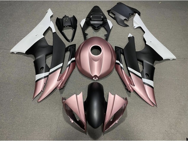 Matte Black and Rose Gold 08-16 R6 Fairings