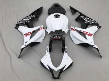 Matte White & Red Repsol 07-08 CBR600RR Fairings