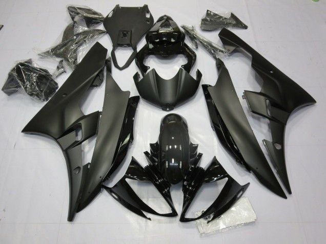 Matte and Gloss Black 06-07 R6 Fairings