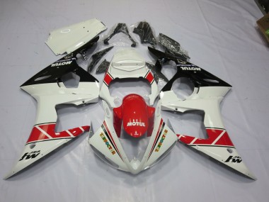 Motul Red and Black 05 R6 Fairings