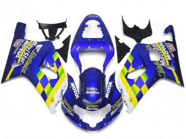 MoviStar Blue Gloss 01-03 GSXR 600-750 Fairings
