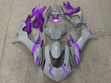 Nardo Grey & Purple Accents 15-19 R1 Fairings